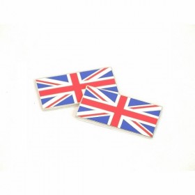 Enamel Union Jack Badges Set of 2